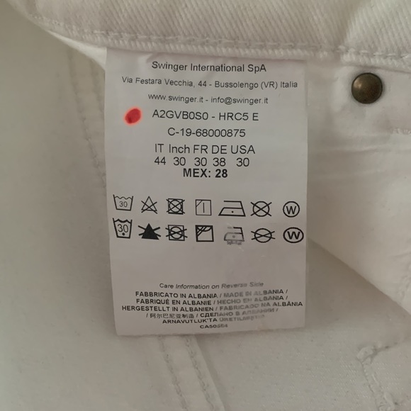 Versace Couture white jeans, size 30, new with tags - Picture 5 of 5